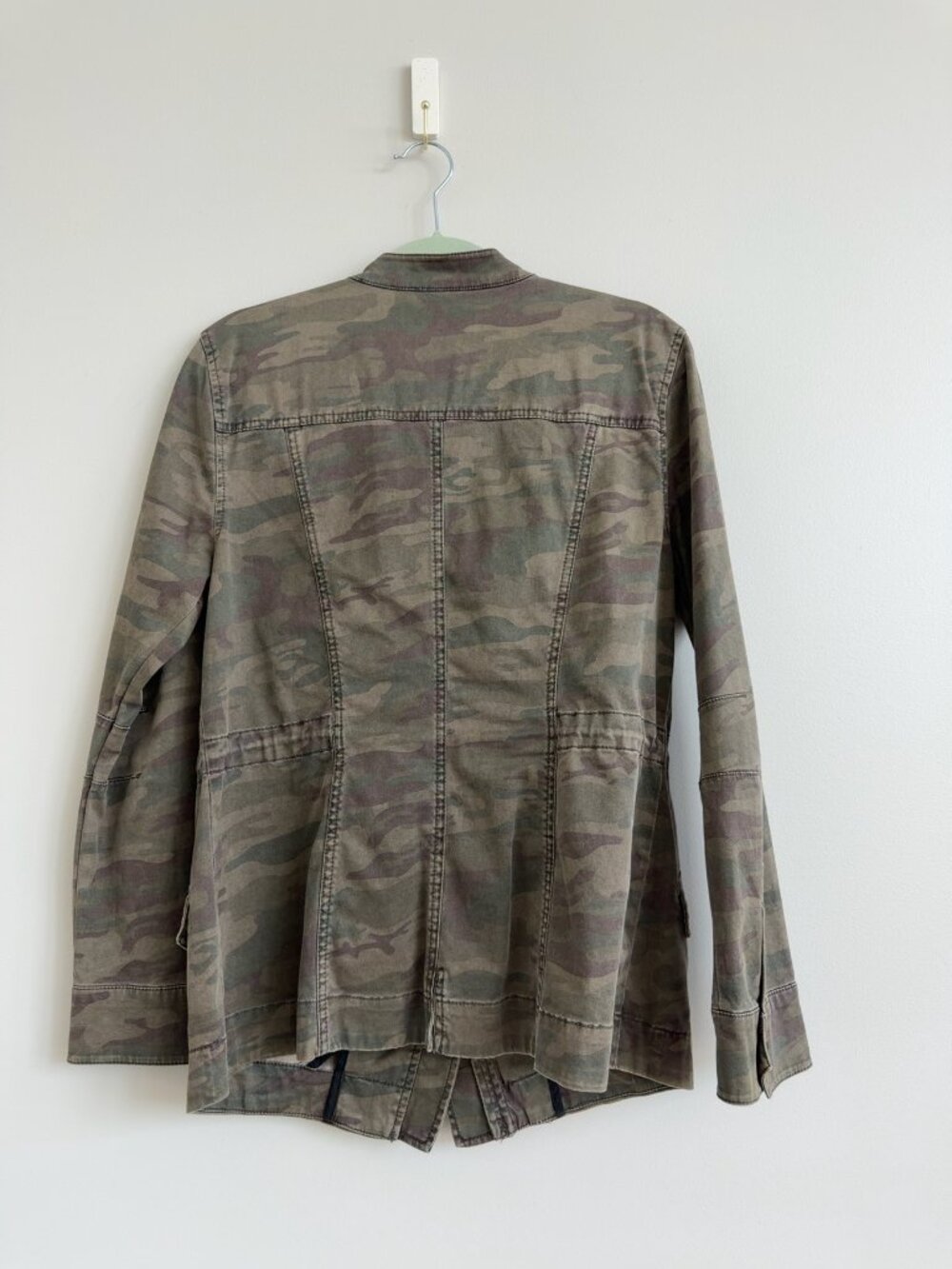 Sanctuary Clothing Camo Utility Jacket | Military Anorak | Drawstring Waist | L - Picture 2 of 7